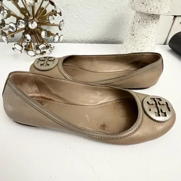 Tory Burch Women's Taupe  Ballet Flats Size 8