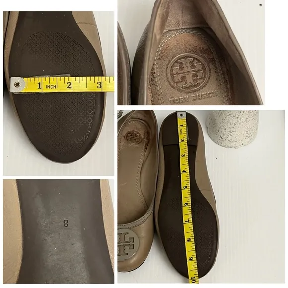 Tory Burch Women's Taupe  Ballet Flats Size 8