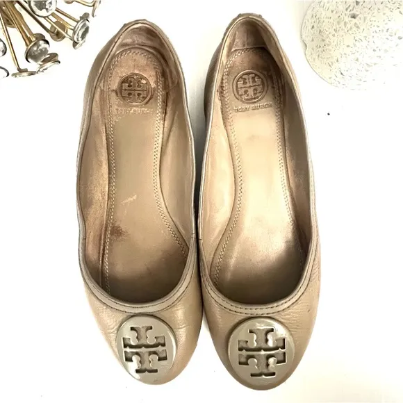 Tory Burch Women's Taupe  Ballet Flats Size 8