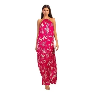 Trina Turk Pleated Flowy plum dress NWT PXL