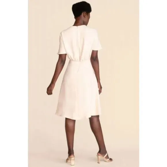 Trina Turk Womens Belted Minimalist Midi Event Work Dress Sz XL Flowy Preppy