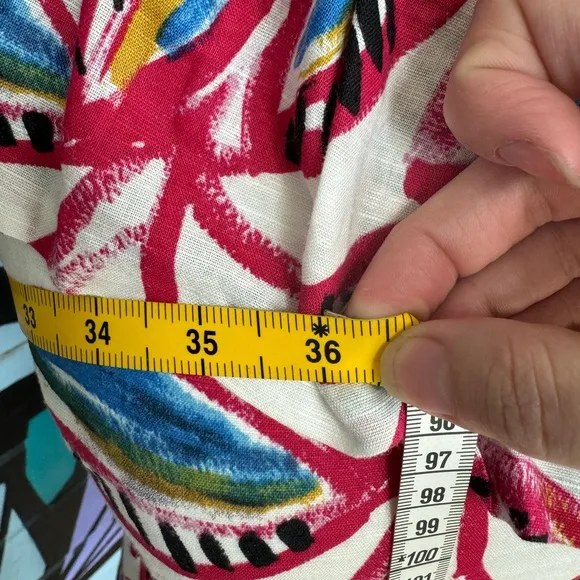 Tropical Linen J Crew Linen Dress!