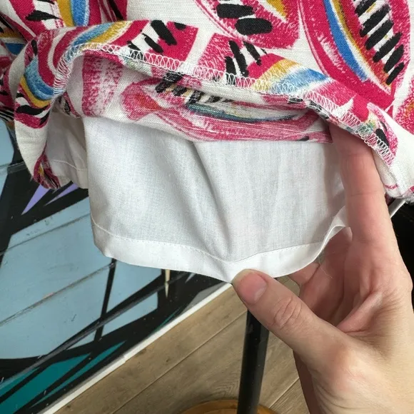 Tropical Linen J Crew Linen Dress!