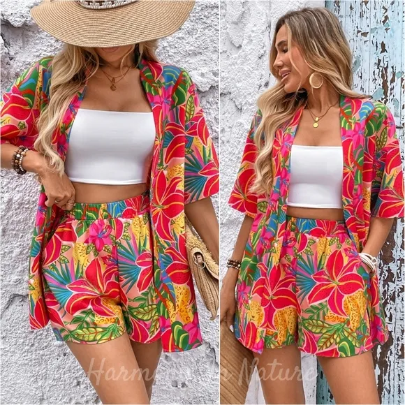 TropiCool Days Shorts Set