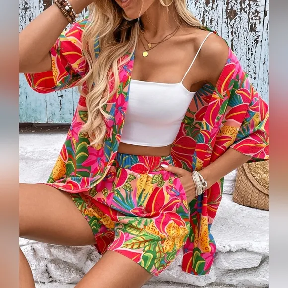 TropiCool Days Shorts Set