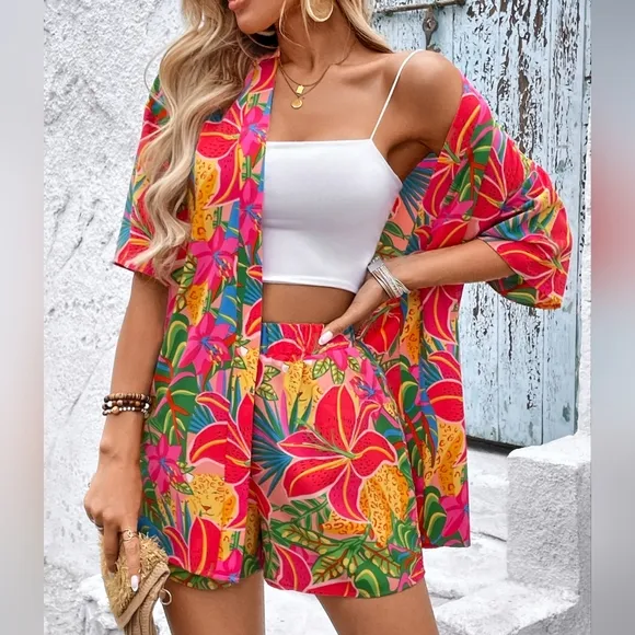 TropiCool Days Shorts Set