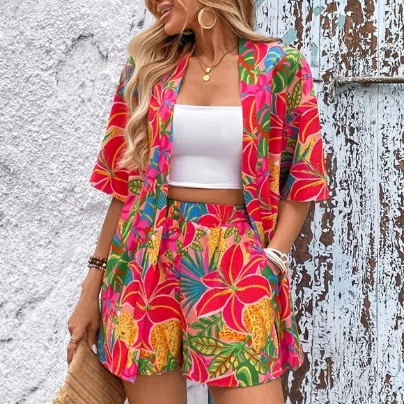 TropiCool Days Shorts Set