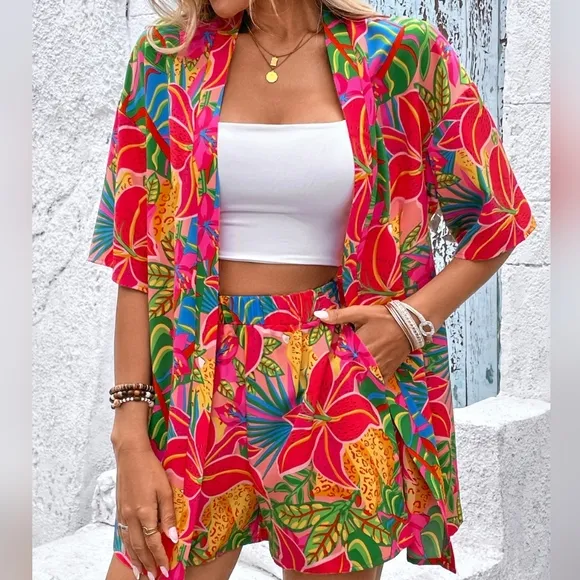 TropiCool Days Shorts Set