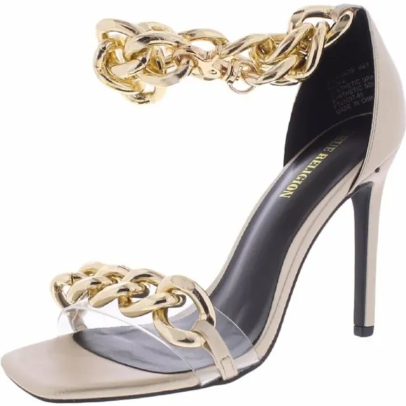 True Religion Milagros Chain Link Stiletto Heels Size 7.5