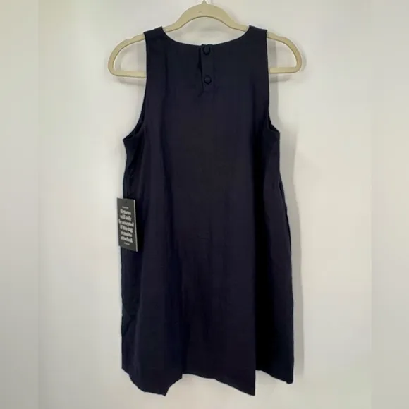 TUCKERNUCK Navy Linen Pauline Dress Size Small
