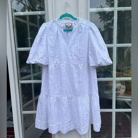 Tuckernuck x Cameran Wimberley Eyelet Palmer Cotton Dress NWT
