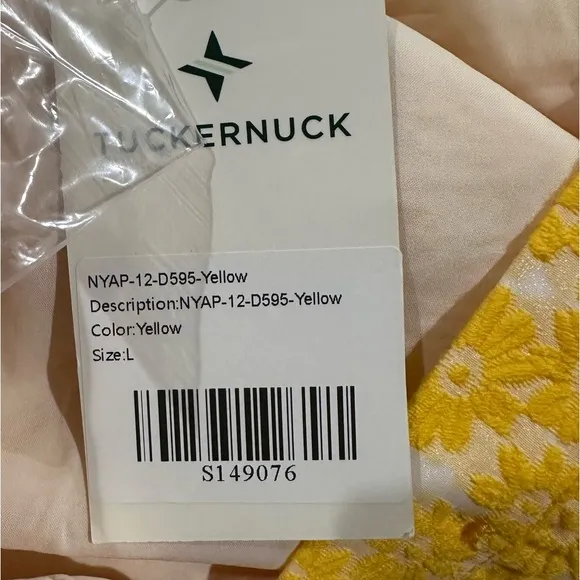 Tuckernuck Yellow Daisy Aurelia Jacquard Maxi Dress