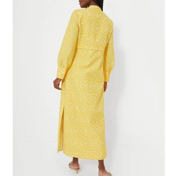 Tuckernuck Yellow Daisy Aurelia Jacquard Maxi Dress