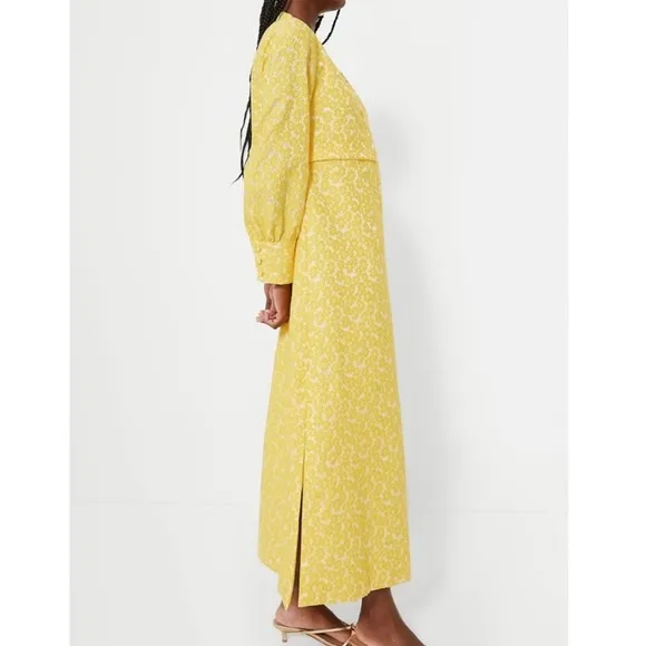 Tuckernuck Yellow Daisy Aurelia Jacquard Maxi Dress