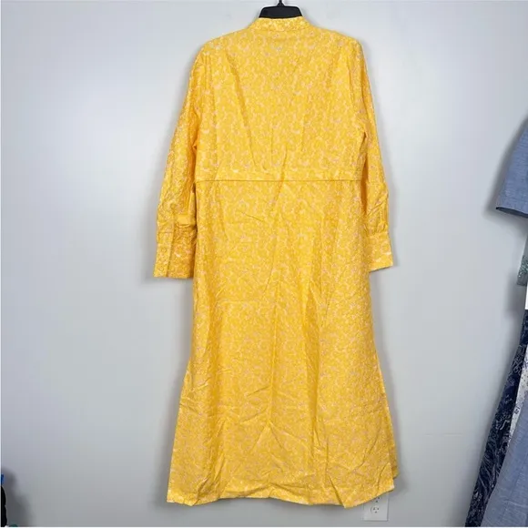 Tuckernuck Yellow Daisy Aurelia Jacquard Maxi Dress