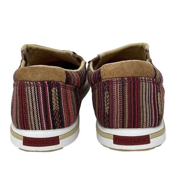 Twisted X NWT Women’s Shoes Slip-On Kicks Merlot Blue