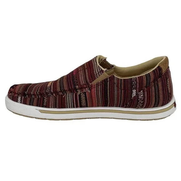 Twisted X NWT Women’s Shoes Slip-On Kicks Merlot Blue