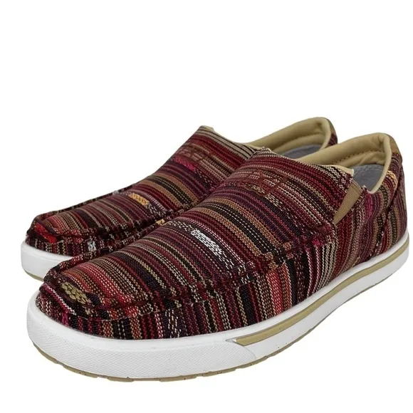 Twisted X NWT Women’s Shoes Slip-On Kicks Merlot Blue
