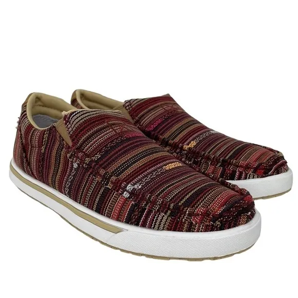 Twisted X NWT Women’s Shoes Slip-On Kicks Merlot Blue