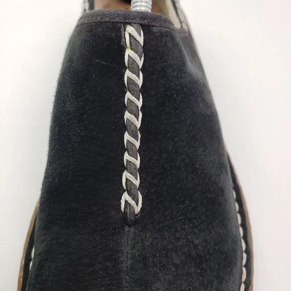 UGG Australia Kohala Womens Size 7 Black Suede Slip On Shearling Mule Shoes 5177