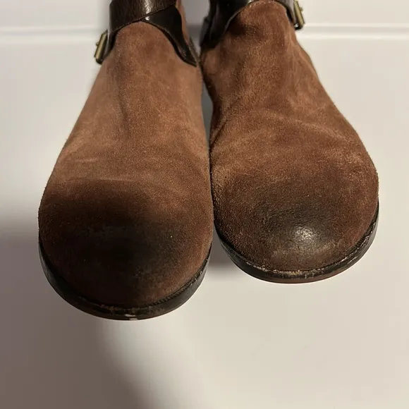 UGG Deanna Suede Leather Moto Boots Size 7