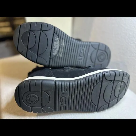 UGG LAKESIDER‎ HERITAGE LACE 1143836 BLACK W SIZE 8 BOOTS