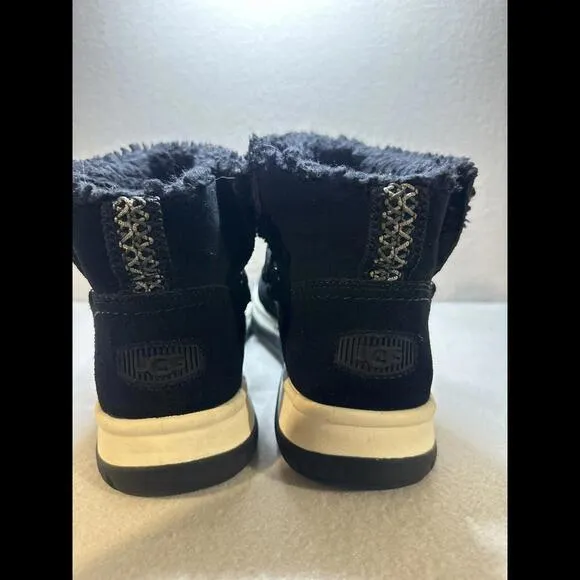 UGG LAKESIDER‎ HERITAGE LACE 1143836 BLACK W SIZE 8 BOOTS
