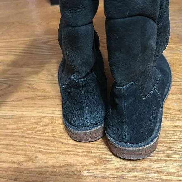 UGG Samantha Black Knee High Boots