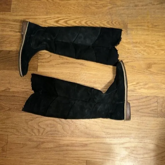 UGG Samantha Black Knee High Boots