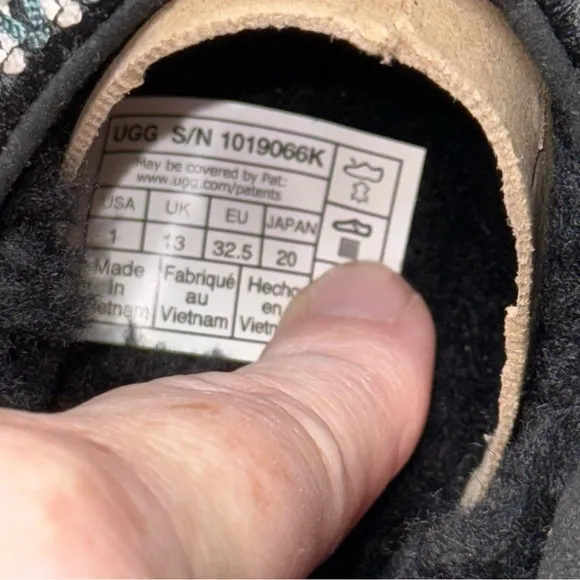 UGG Tasman II Black Slip-On Shoes