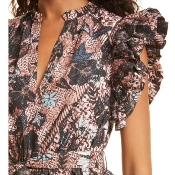 ULLA JOHNSON Honoria Dress in Rosewood Sz XS/2