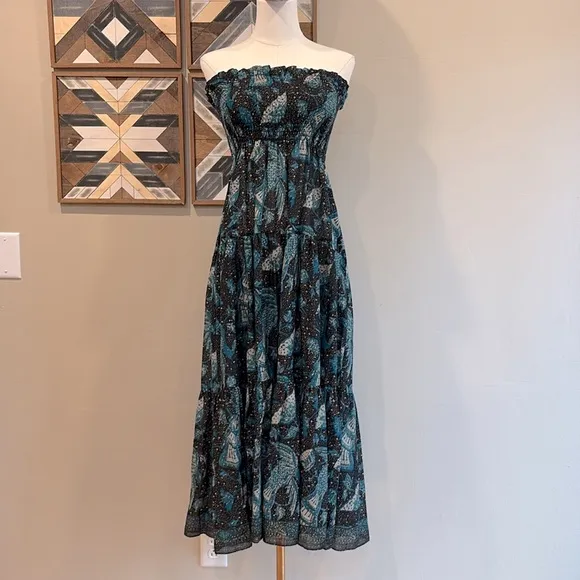 Ulla Johnson Lucca Coverup Dress in Midnight Jade size P / XS