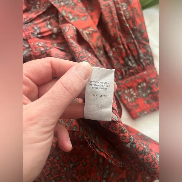 ULLA JOHNSON RIA DRESS - CLEMENTINE