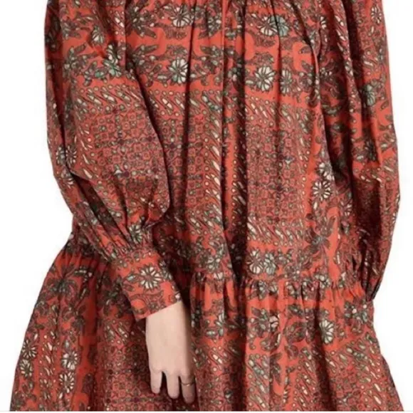 ULLA JOHNSON RIA DRESS - CLEMENTINE