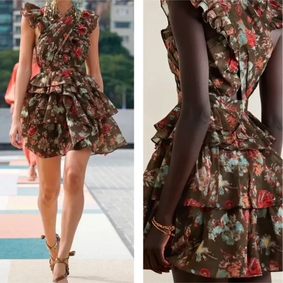 ULLA JOHNSON Sarafina runway mini dress Sz 4