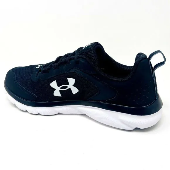 Under Armour Big Kids UA BGS Assert 9 Black White Athletic Shoes