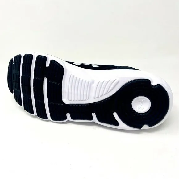 Under Armour Big Kids UA BGS Assert 9 Black White Athletic Shoes