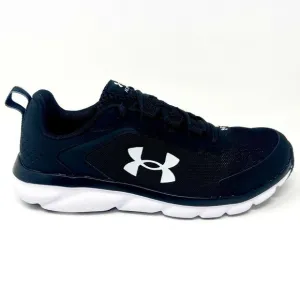 Under Armour Big Kids UA BGS Assert 9 Black White Athletic Shoes