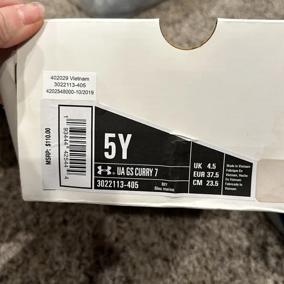 Under Armour Navy Blue Athletic Shoes