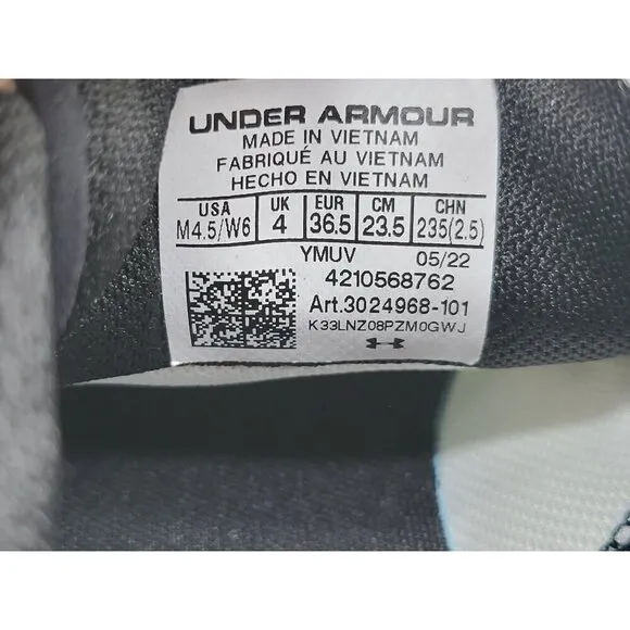 Under Armour Womens Futr Flow Basketball White Gold Shoes Size 6