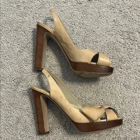 Valentino Women's Tan Platform Heels