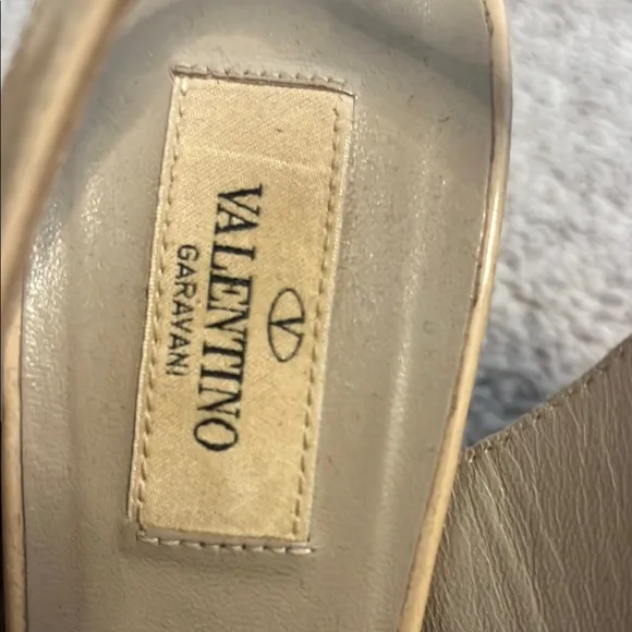 Valentino Women's Tan Platform Heels
