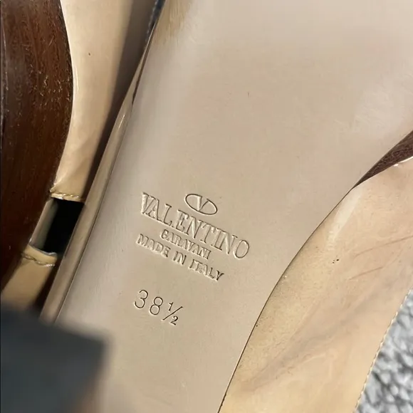 Valentino Women's Tan Platform Heels