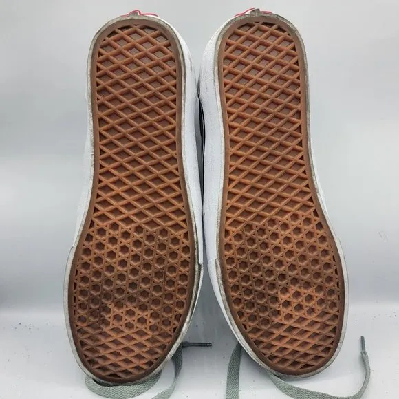 Vans Atwood Mens 9.5 Gray Deluxe Comfort Checkerboard Skateboarding Shoes
