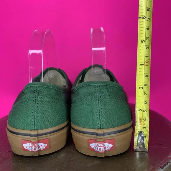 Vans Authentic Eden Green Gum Sole Low Top Sneaker Sz 10.5