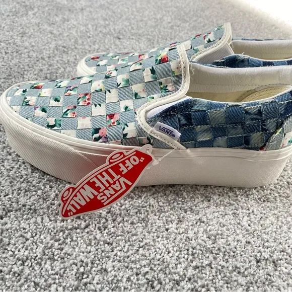 Vans Classic Slip-O Stackfoam (WOVEN) Denim/Floral