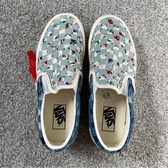 Vans Classic Slip-O Stackfoam (WOVEN) Denim/Floral