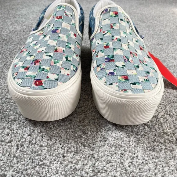Vans Classic Slip-O Stackfoam (WOVEN) Denim/Floral