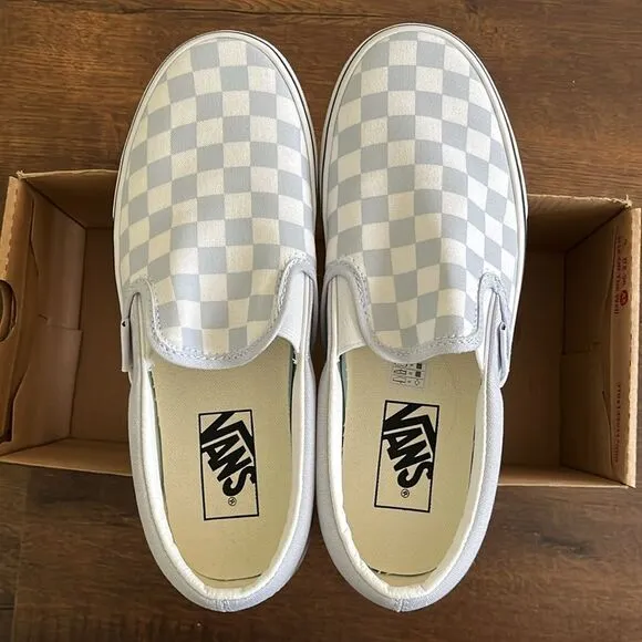 vans classic slip on color theory checkboard women size 7.5