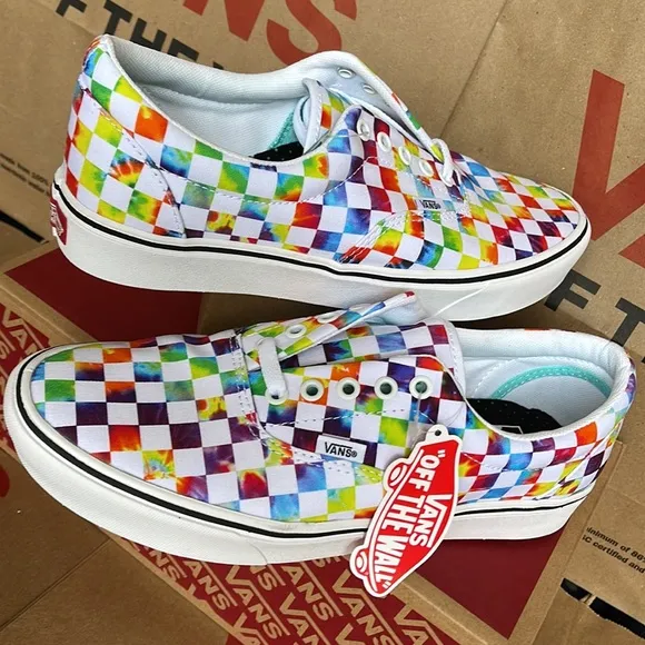 Vans Comfycush Era The-Dye Checkerboard sneakers WMNS